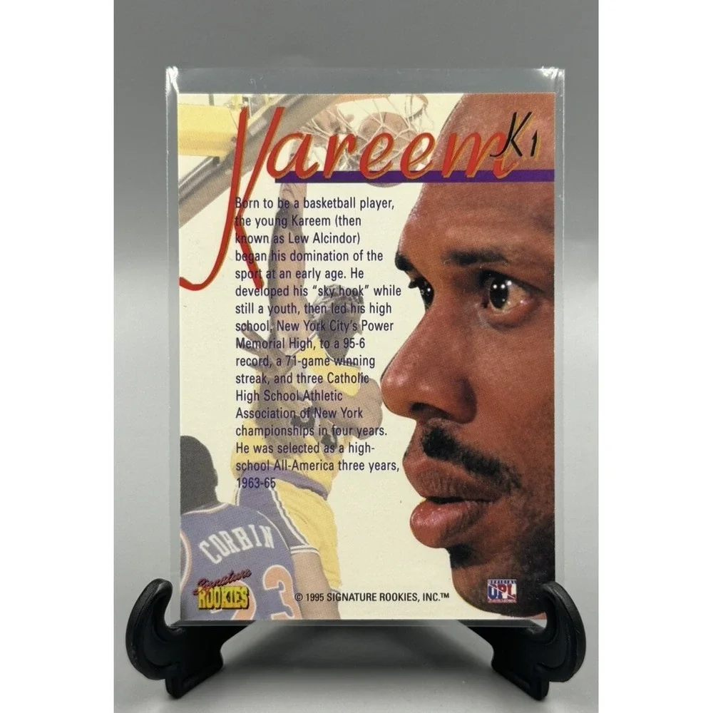 1995 Signature Rookies Draft Day Kareem Kareem‎ Abdul-Jabbar #K3 HOF